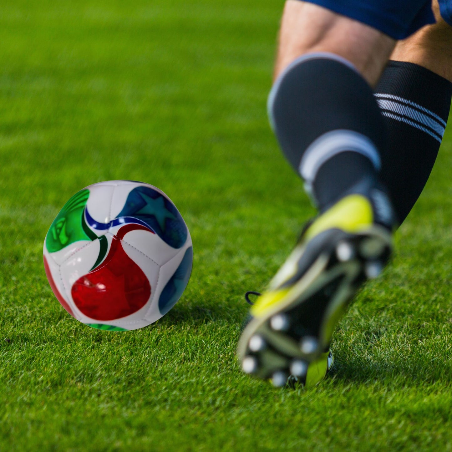 Balón de Fútbol Tricolor #5 Ondas Brillantes